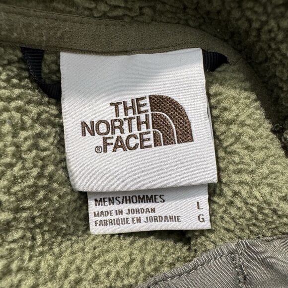 The North Face Men's L Carbondale 1/4 Snap Pullover Fleece Jacket - Olive - Picture 3 of 16